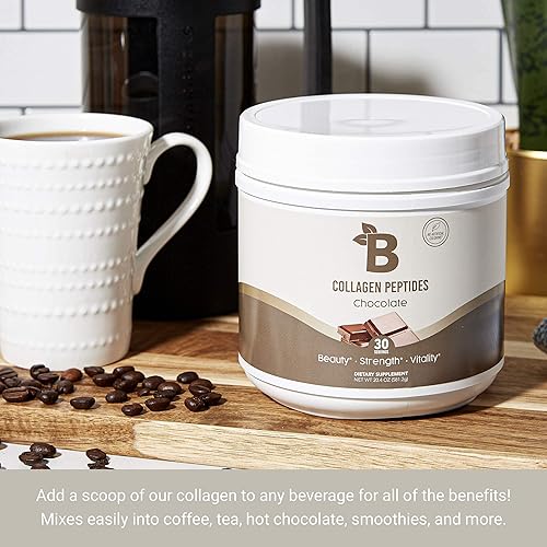 Miniatura 3 de Bloom Nutrition Proteína en polvo de péptidos de colágeno hidrolizados alimentados con pasto con ácido hialurónico, apoyo inmunológico de vitamina