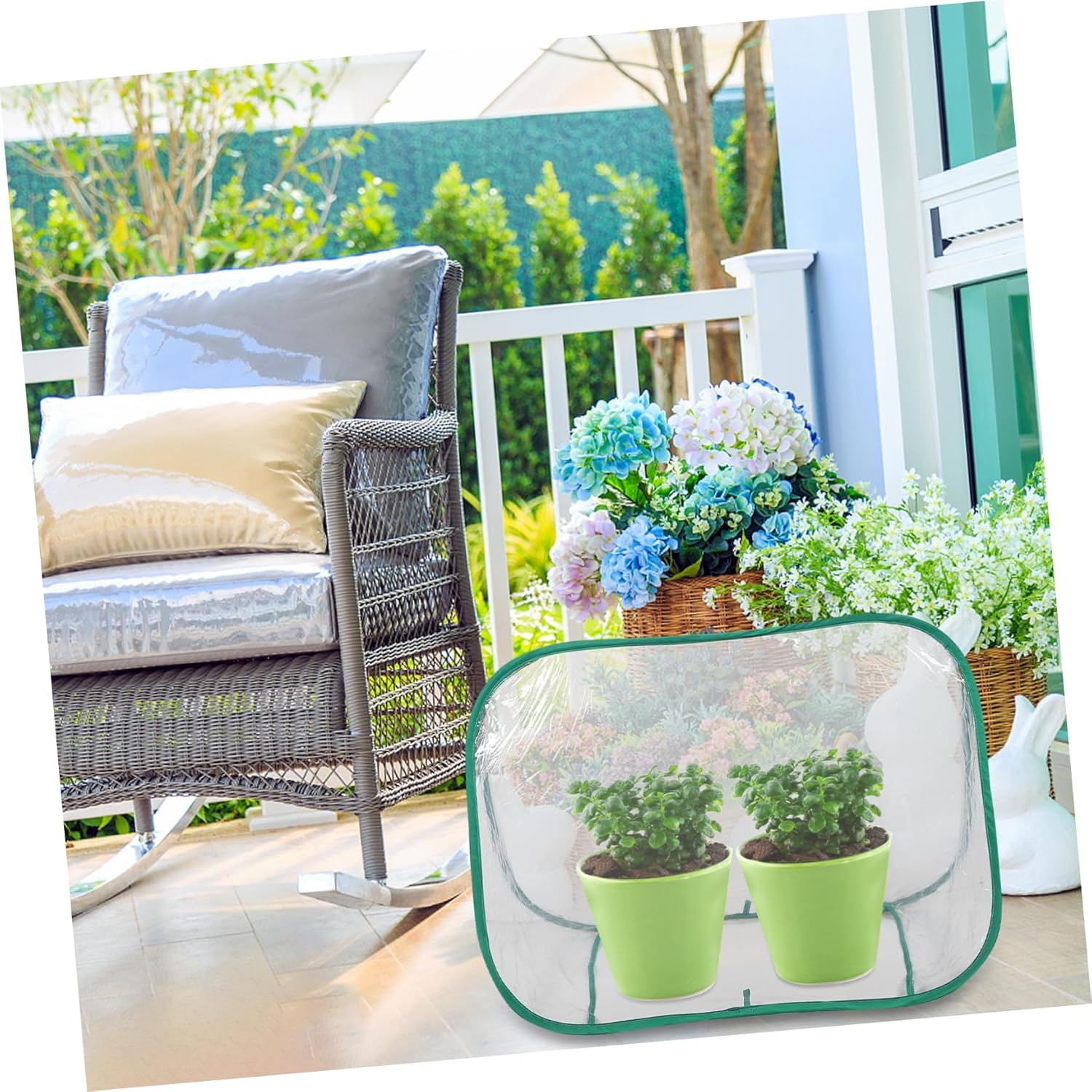 balacoo Mini Foldable Greenhouse Outdoor Plant Shelter for Gardening Tool for Easy Setup and from Weather Conditions