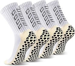 Men's Non-Slip Football Socks 37-45 Non-Slip Football Socks Anti Blister Thicken Cotton Sports Socks Women Breathable Socks Grip Football for Cycling Trekking