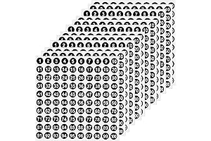 SAVITA Self-Adhesive Number Labels