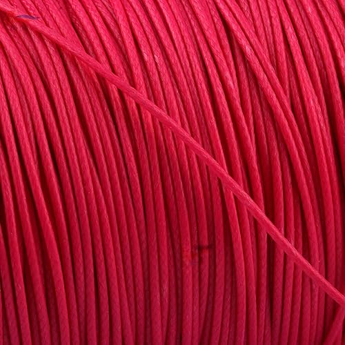 Miniatura 4 de Cordón encerado de 0.039 in y 175 yardas para la fabricación de joyas, hilo de cuentas de poliéster negro para trenzar pulseras y collares,