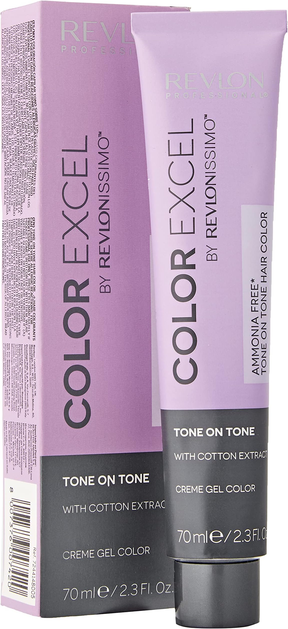 Professional Revlonissimo Colour Excel Tone On Tone Hair Dye, No. 5 Light Brown, 70 ml