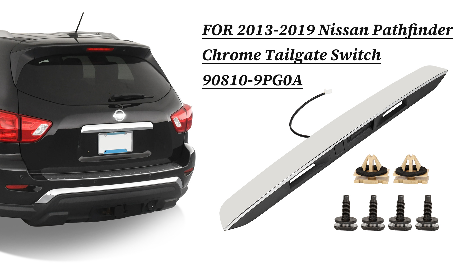 サンバーディアス トノカバー Amazon.com: 90810-9PG0A Chrome Tailgate Liftgate Handle for 13-19