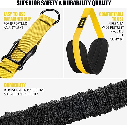 Miniatura 7 de Pull Up Assistance Bands 260lbs, Heavy Pull Up Bands Resistance Bands for Pull Ups Working Out with Feet Rest, Pull Up Bar Bands Assistance Bands