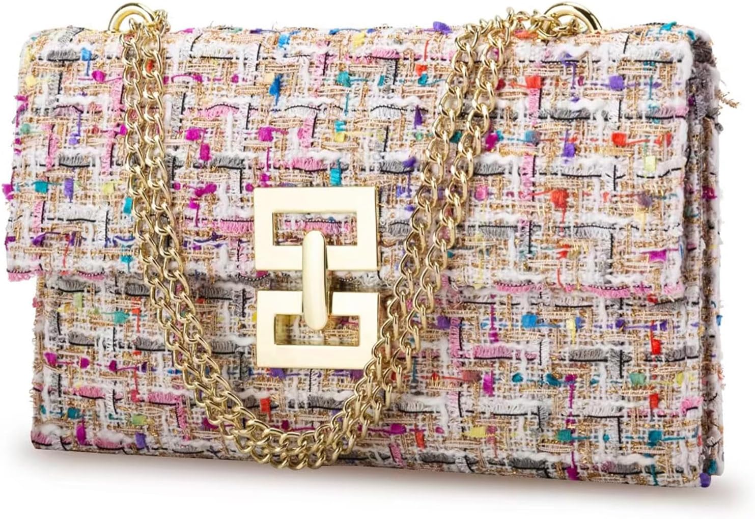 Clutch Purse for Women Evening Bags Handbags for Wedding Party Cocktail Prom Tweed Purses Crossbody Shoulder Bag