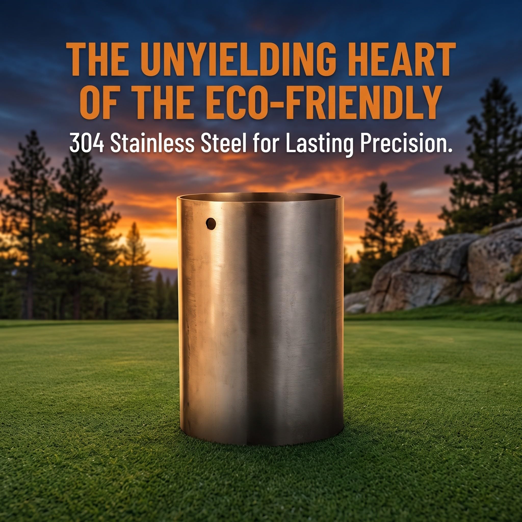 Toddmomy Copa para hoyo de Golf - Copa de Putt de Acero Inoxidable para Exteriores - Accesorios para Putting Green en el jardín - Mejora la Experiencia de Golf en casa