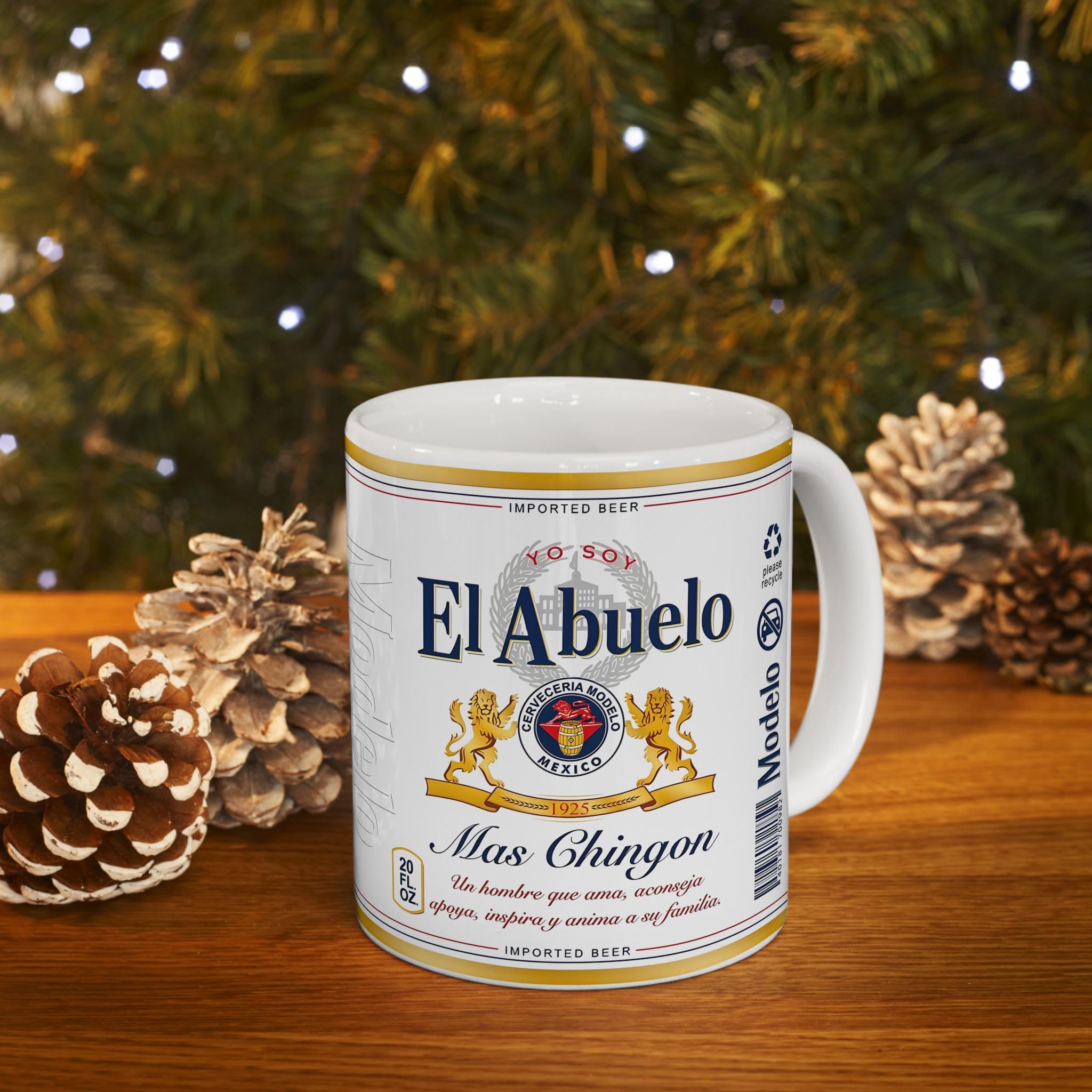 Amazon.com | El Abuelo Mas Chingon Coffee Mug-Funny Gift for Cool  Grandfather,Perfect for Father's Day,Unique & Special,Funny Drinking Cup: Coffee  Cups & Mugs