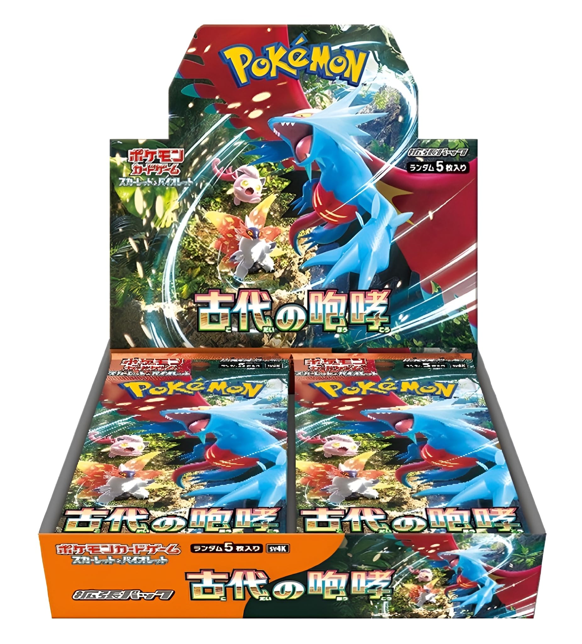 Pokemon TCG Ancient Roar Booster Box | 30x Japanese Pokemon Paradox Rift Booster  Packs | Japanese Pokmon Cards | Scarlet & Violet Series | Titan  Authenticated : Amazon.co.uk: Toys & Games