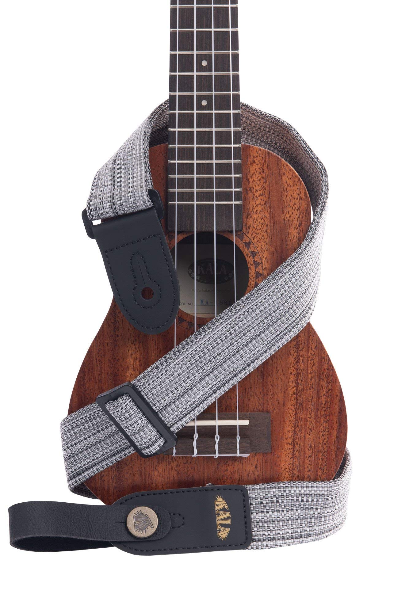 Kala Polyester Heather Gray Ukulele Strap (Stp-Hgry)