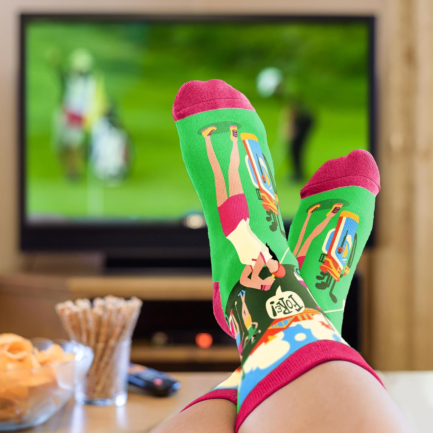 Funny Golf Gifts For Men, Stocking Stuffers for Dad, Grandpa - Golf Socks image 3