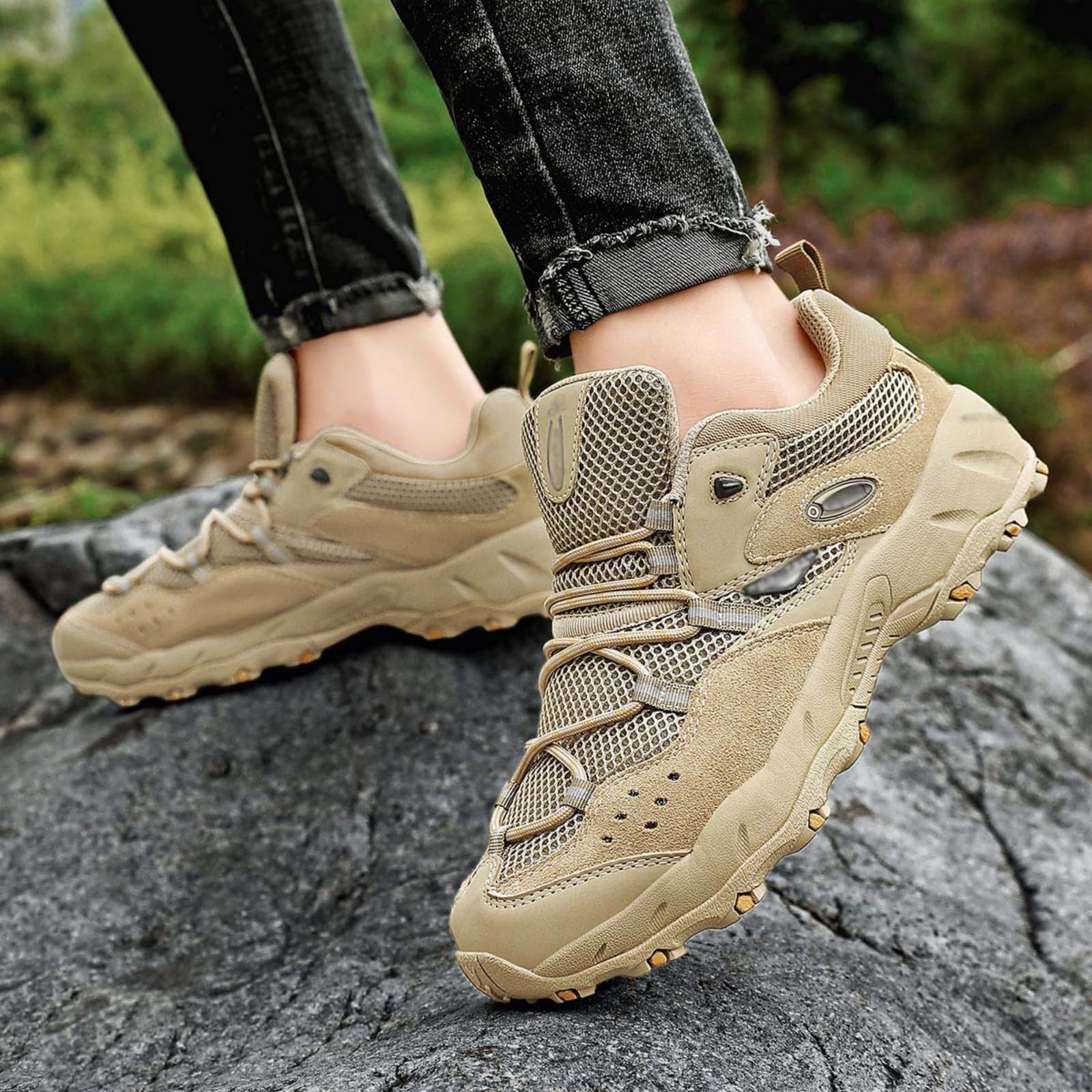 Męskie buty trekkingowe niskim stanem oddychające buty trekkingowe