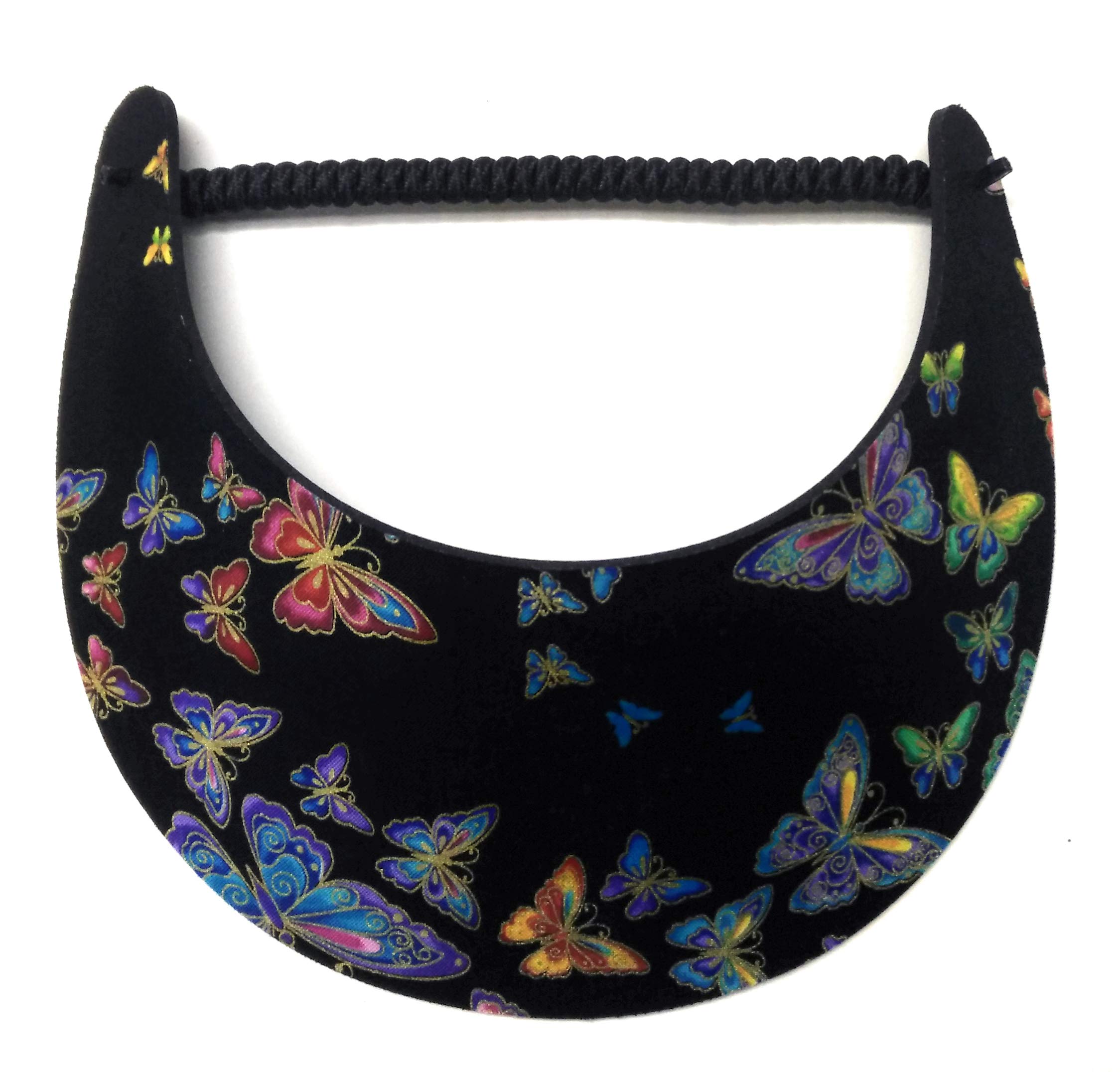 Foam Coil Back Sun Visors (Butterflies)