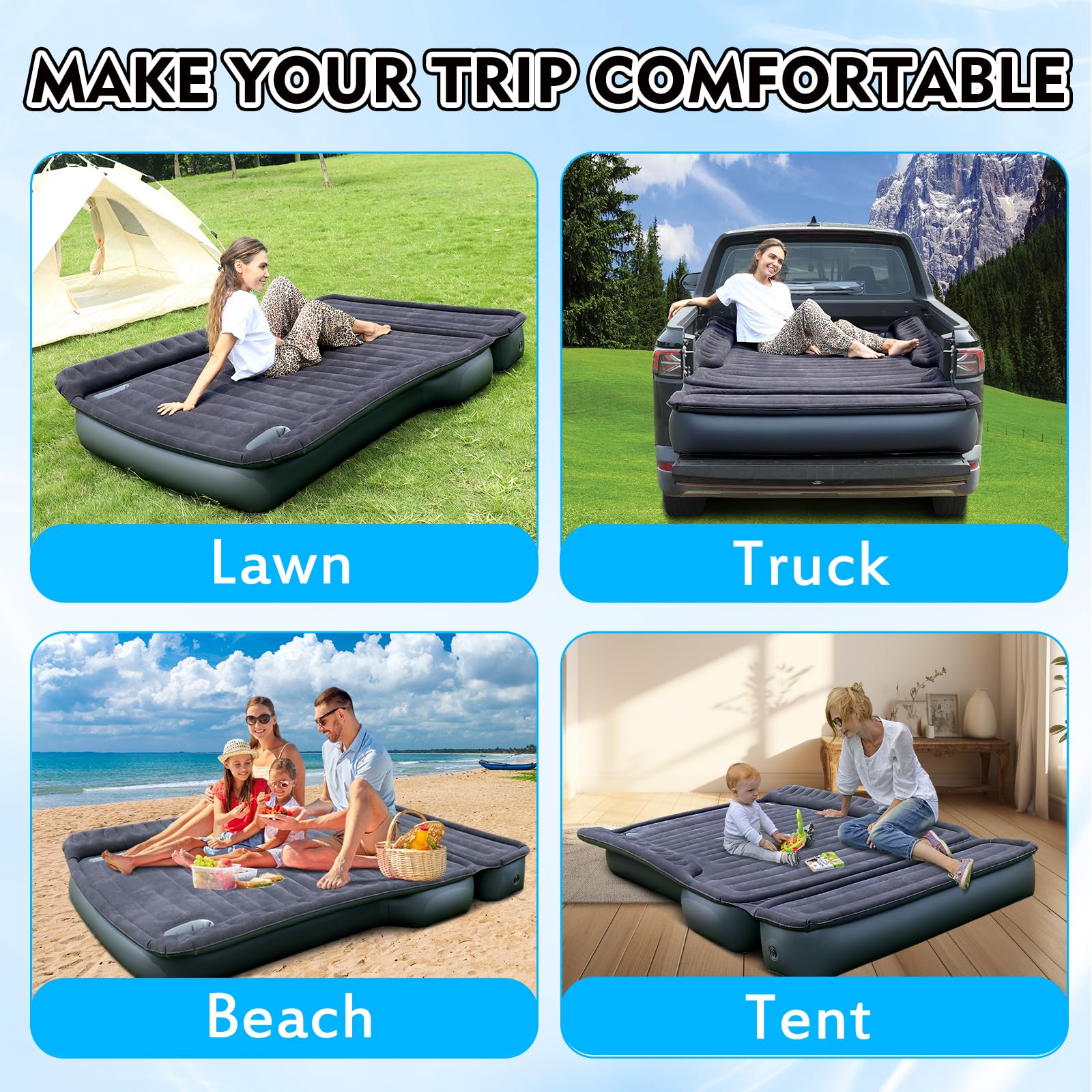 OPP ULITE SUV Air Mattress With Cordless Built-in Barbados | Ubuy