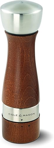 Miniatura 8 de Cole and Mason Oldbury pimentero de madera color marrón Molino para sal y pimienta Marrón