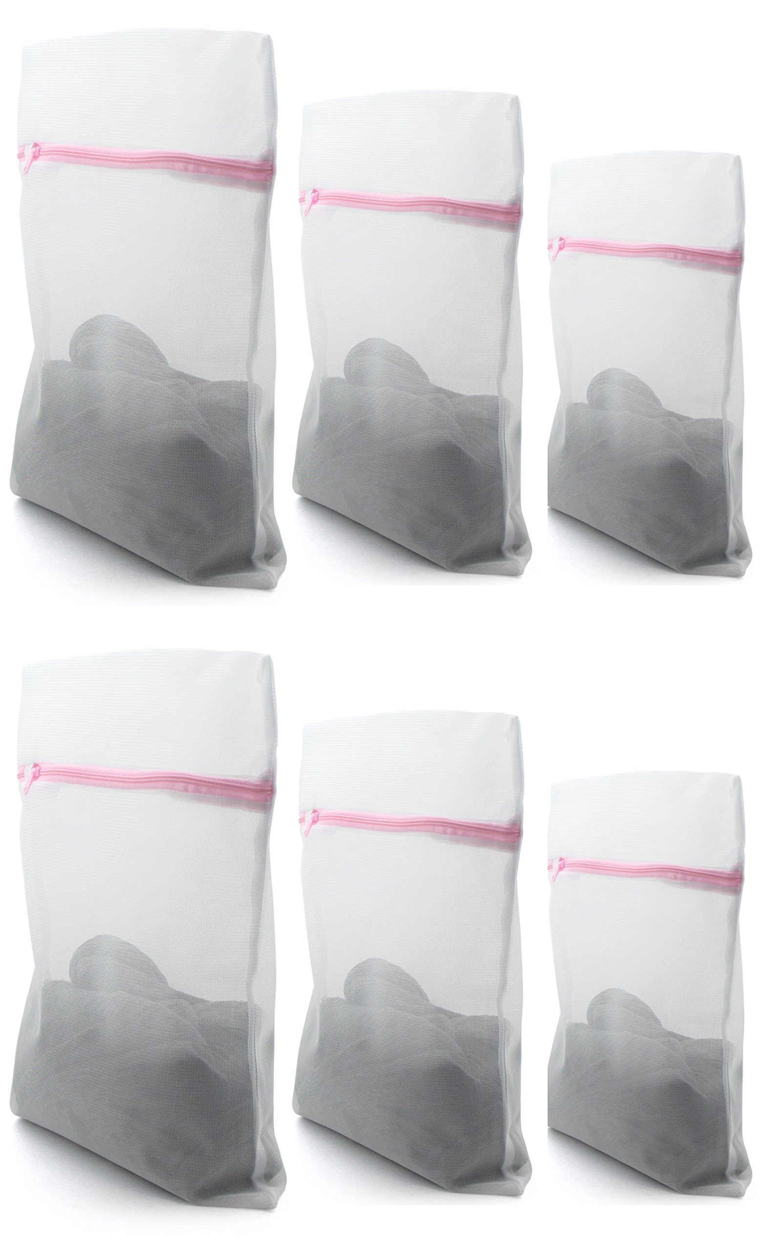 Sac à linge HAND lot de 6 filets à fermeture éclair pour machine
