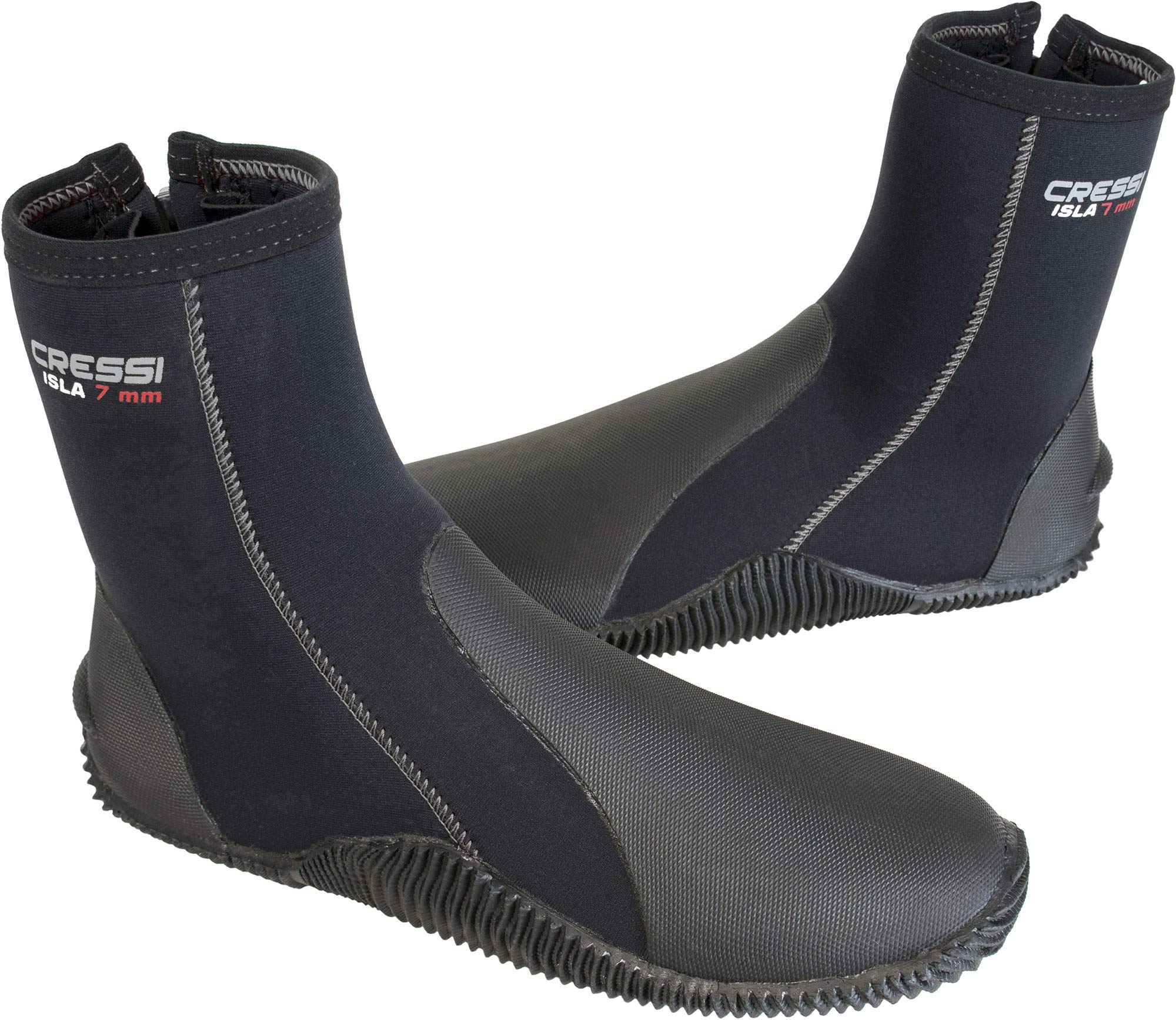 Cressi Tall Neoprene Boots for Snorkeling, Scuba Diving, Canyoning, available in Neoprene 7 mm - Isla: designed in Italy