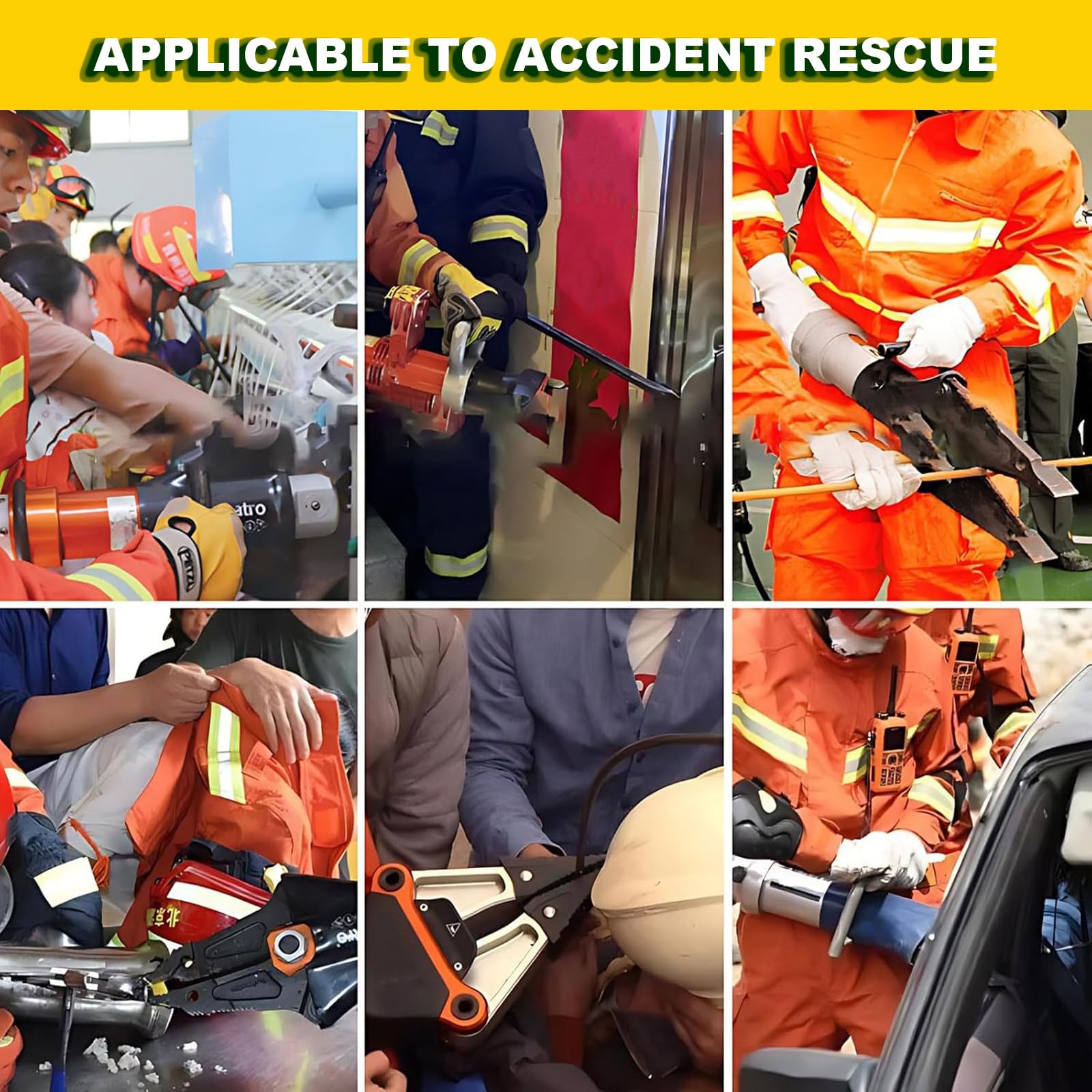 Herramienta Hidráulica De Rescate, Cortadora Esparcidora Portátil, Fuerza De Separación De 5,5 T para Bomberos, Electricistas Y Fontaneros.(Tamaño_Nombre-Aluminumalloycrate)
