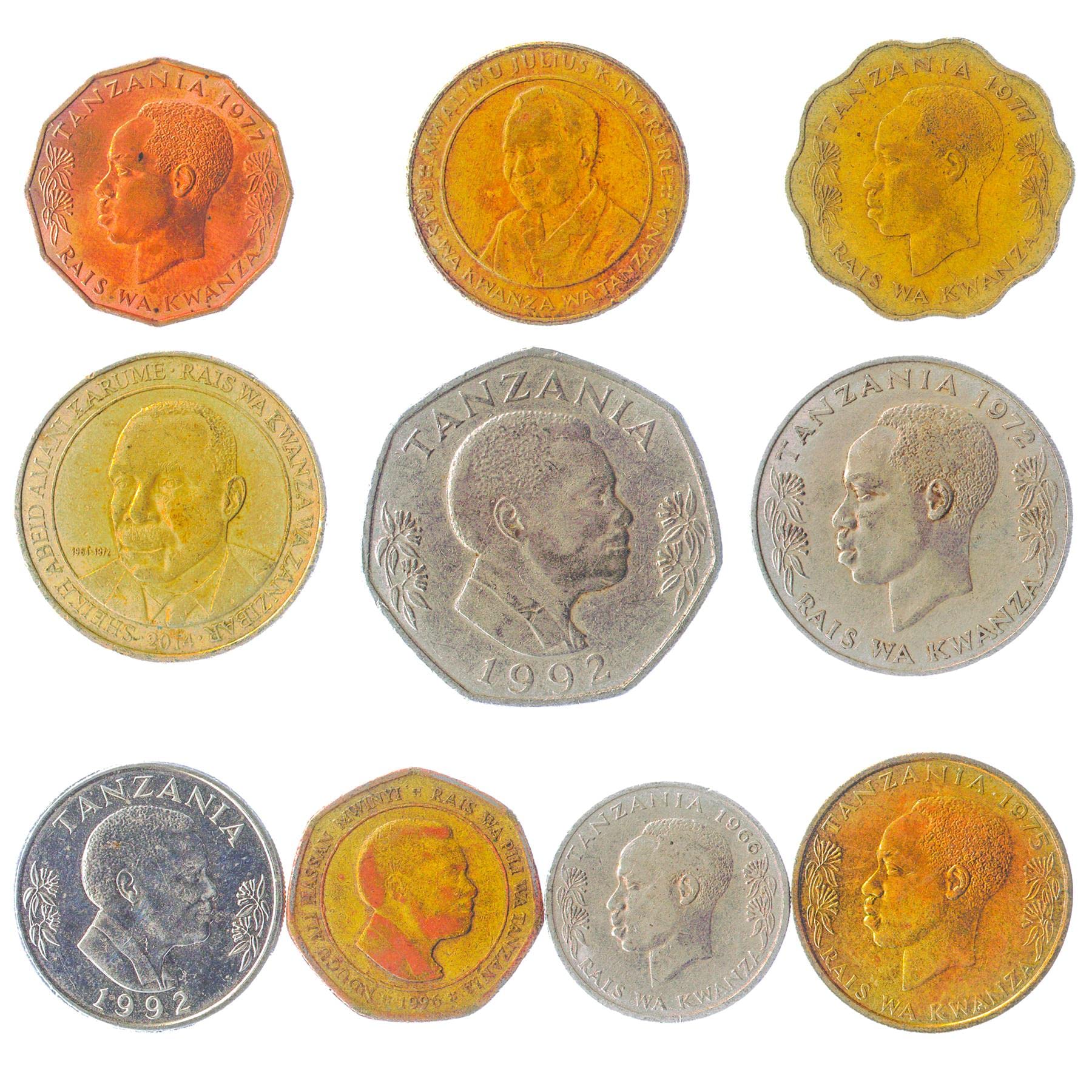 10 Tanzania Coins from Africa - Image 3