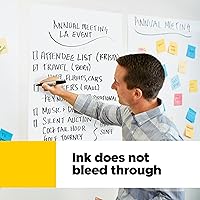 Vista 4 de Post-it Rotafolios Superadhesivos para Caballete, 25 x 30 Pulgadas, 30 Hojas/Rotafolio, 6 Rotafolios, Papel Premium Blanco Autoadhesivo de Alta