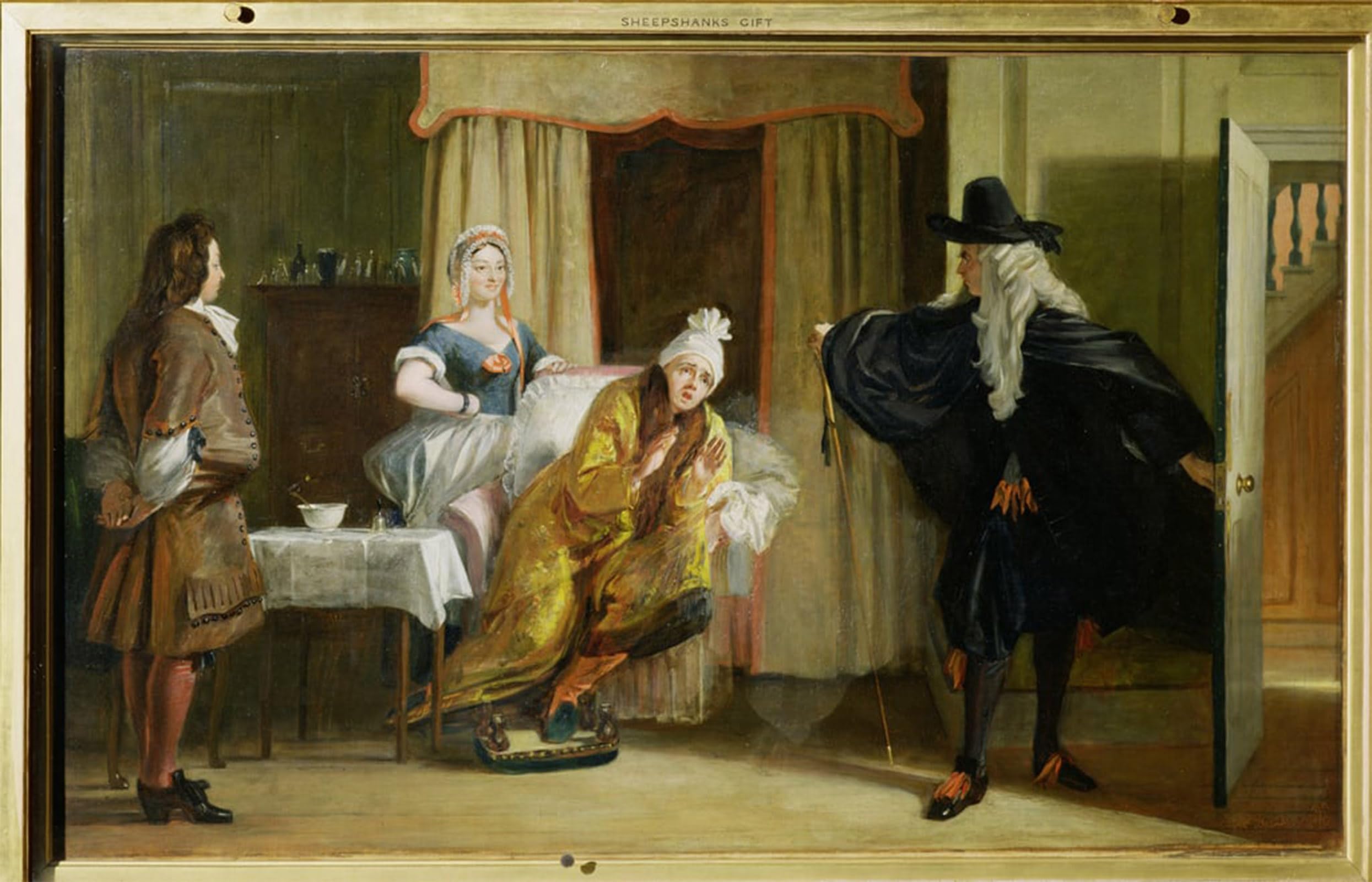 SERENDIPITP Retro Picture Poster Wall Art Pictures Painting Scene From the Imaginary Ill by Charles Robert Leslie Wall Art Canvas Print for Wall Decor 60x90cm