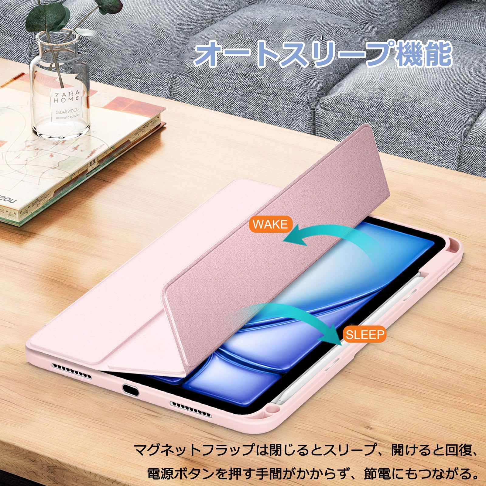 Amazon.co.jp: Doo iPad Air 13インチ M3/M2チップ ケース 裏透明