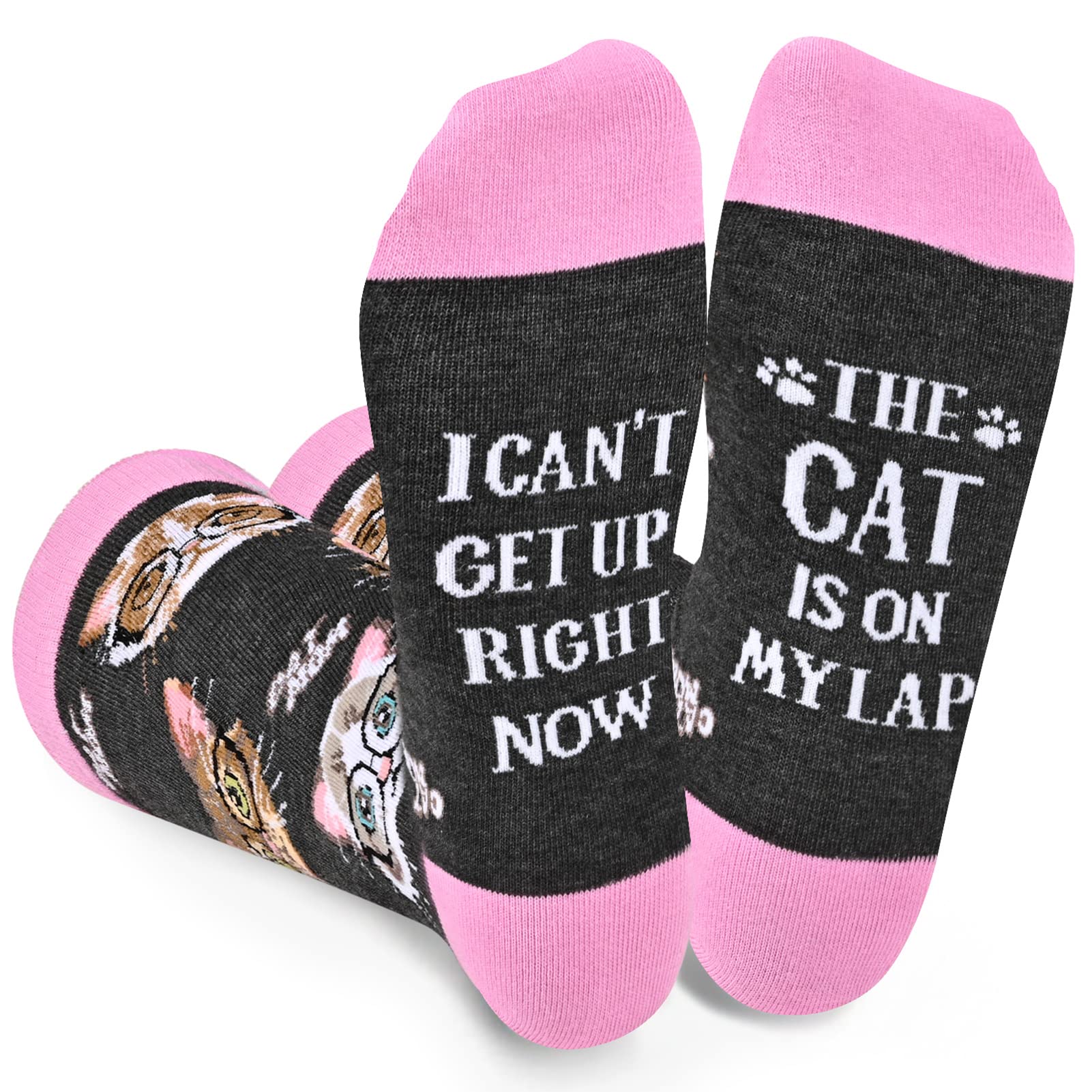 Dsia Zamur Novelty Cat Socks Dog Socks Cow socks for Women, Funny Cute Cat Gifts Dog Cow Gifts for Girls Ladies Teens