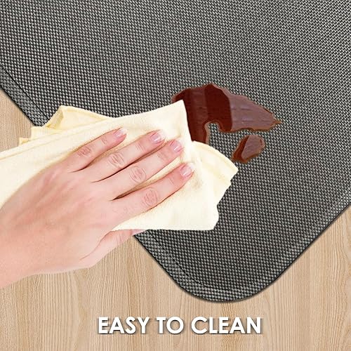 Miniatura 4 de Kuyal Tapete para silla de oficina para suelo de madera dura, 36 x 48 pulgadas, tapete resistente para silla de escritorio para oficina y hogar,