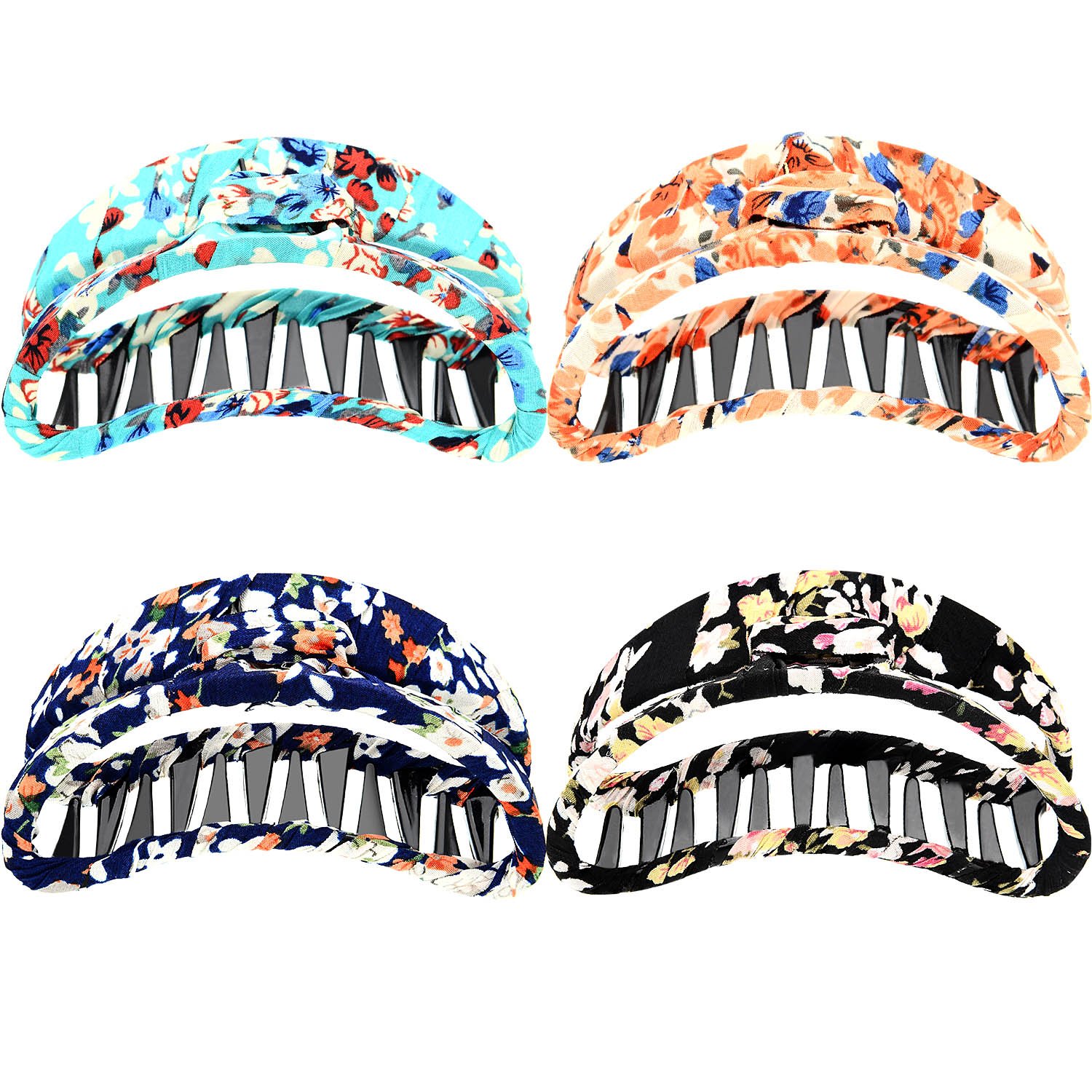 Mtlee 4 Pieces 3.7 Inches Hair Claws Large Hair Jaw Clips