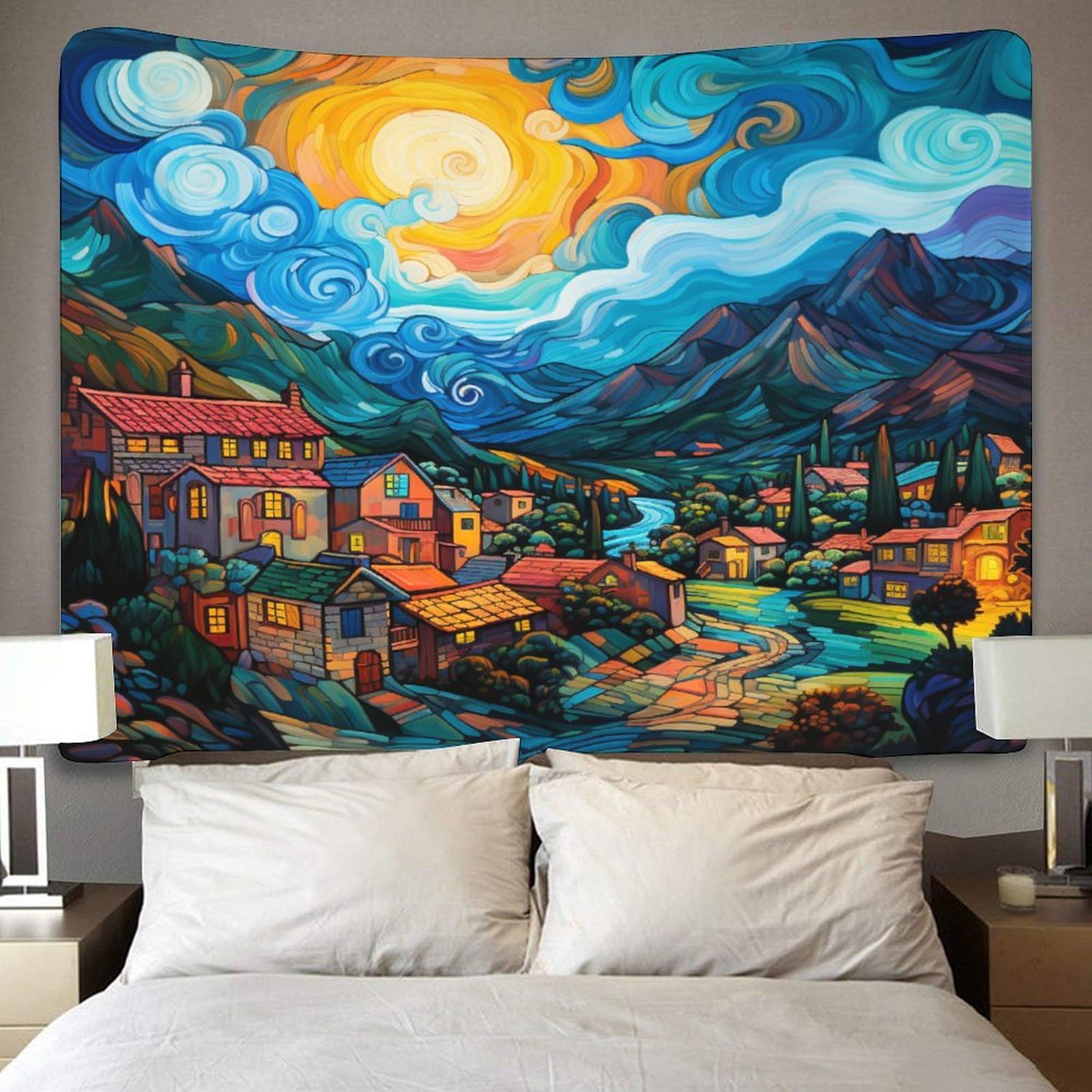 1 Arazzo Da Parete Multiuso In Tessuto Semplice Per La Decorazione Della Stanza, Ideale Per L'arte Della Parete Della Stanza Di Ragazzi E Ragazze, Estetica Della Camera Da Letto, Forno Con Strumenti