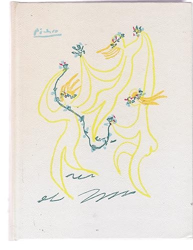 Platero et moi. Précédé d'un texte de Jean Giono. Traduit par Claude Couffon. Illustrations de Mariano Andreu. Reliure ornée d'un dessin original de Picasso. 1971. Reliure de l'éditeur. 203 pages. Légèrement défraîchi. (Espagne, Littérature)