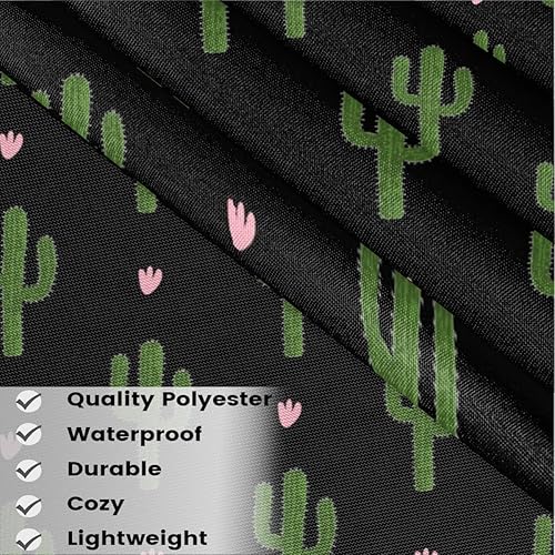 Miniatura 3 de Delantal de cintura de 3 bolsillos, paquete de 3, diseño de cactus verde servidor, delantal corto para hombres y mujeres, cocina, restaurante,