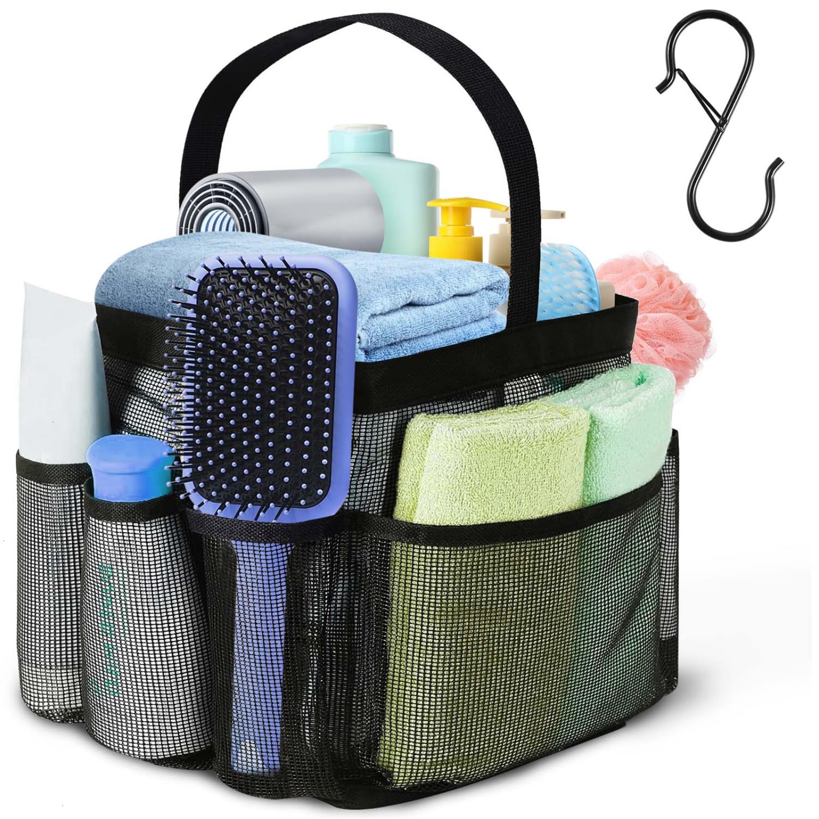 WSSROGY Portable Mesh Shower Caddy for College Dorm Room Essentials Shower Tote Bag Shower Caddy Dorm Essentials with