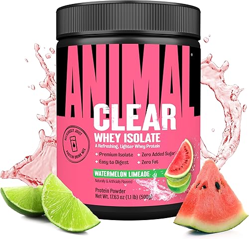 Vista 25 de Polvo de proteína aislante de suero transparente, fácil de digerir y mezclar, 0.17 oz de BCAA, deliciosamente jugosa, refrescante en cualquier