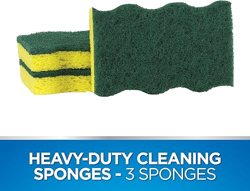 Miniatura 2 de Dawn Esponjas de cocina resistentes, verdeamarillo (paquete de 3)