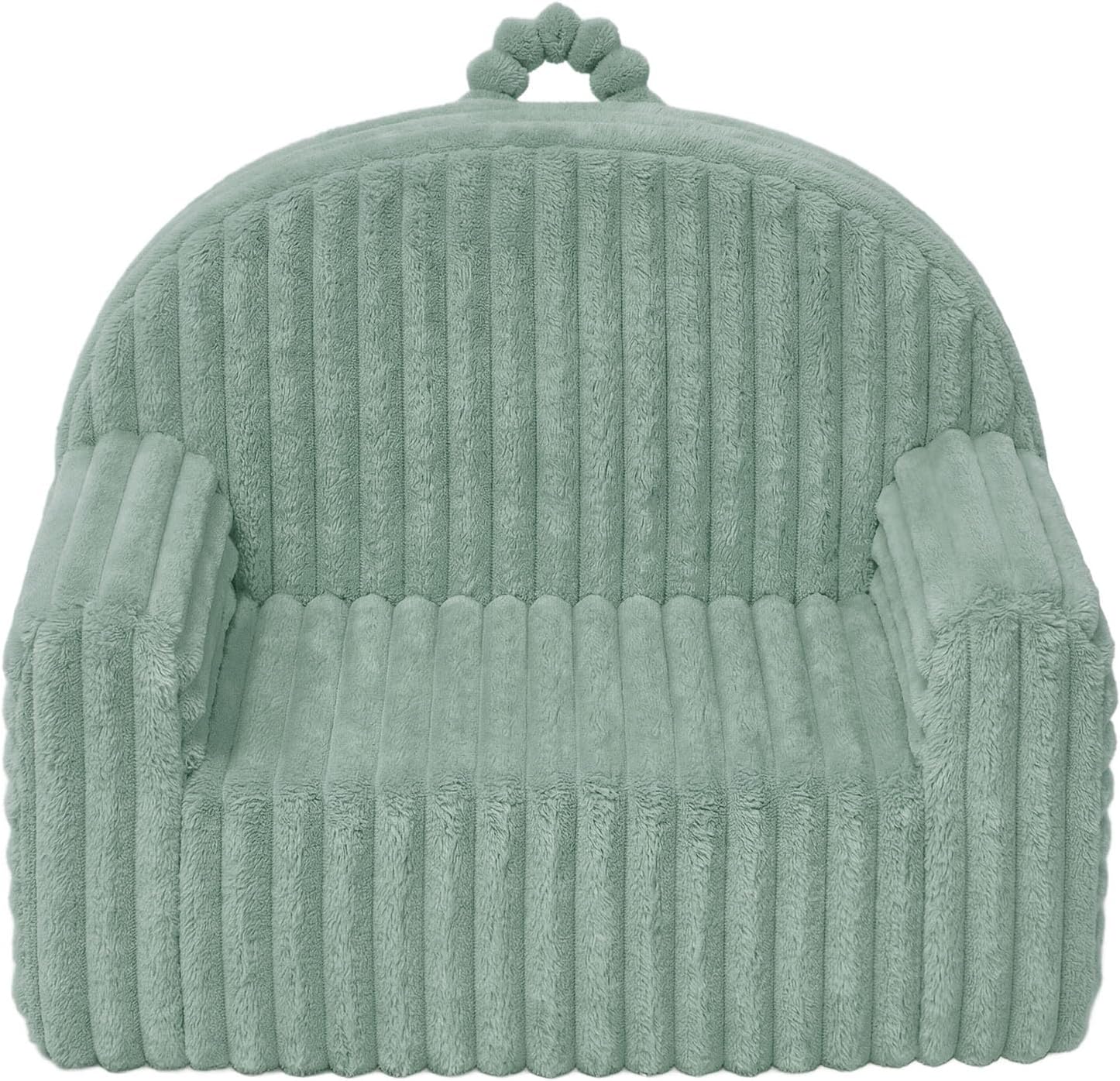 Blissful Diary Toddler Chair, Snuggly Soft Kids Sofa Chair, Supportive Toddler Couch for Boys and Girls, Kids Furniture for Baby Gift, Sage Green