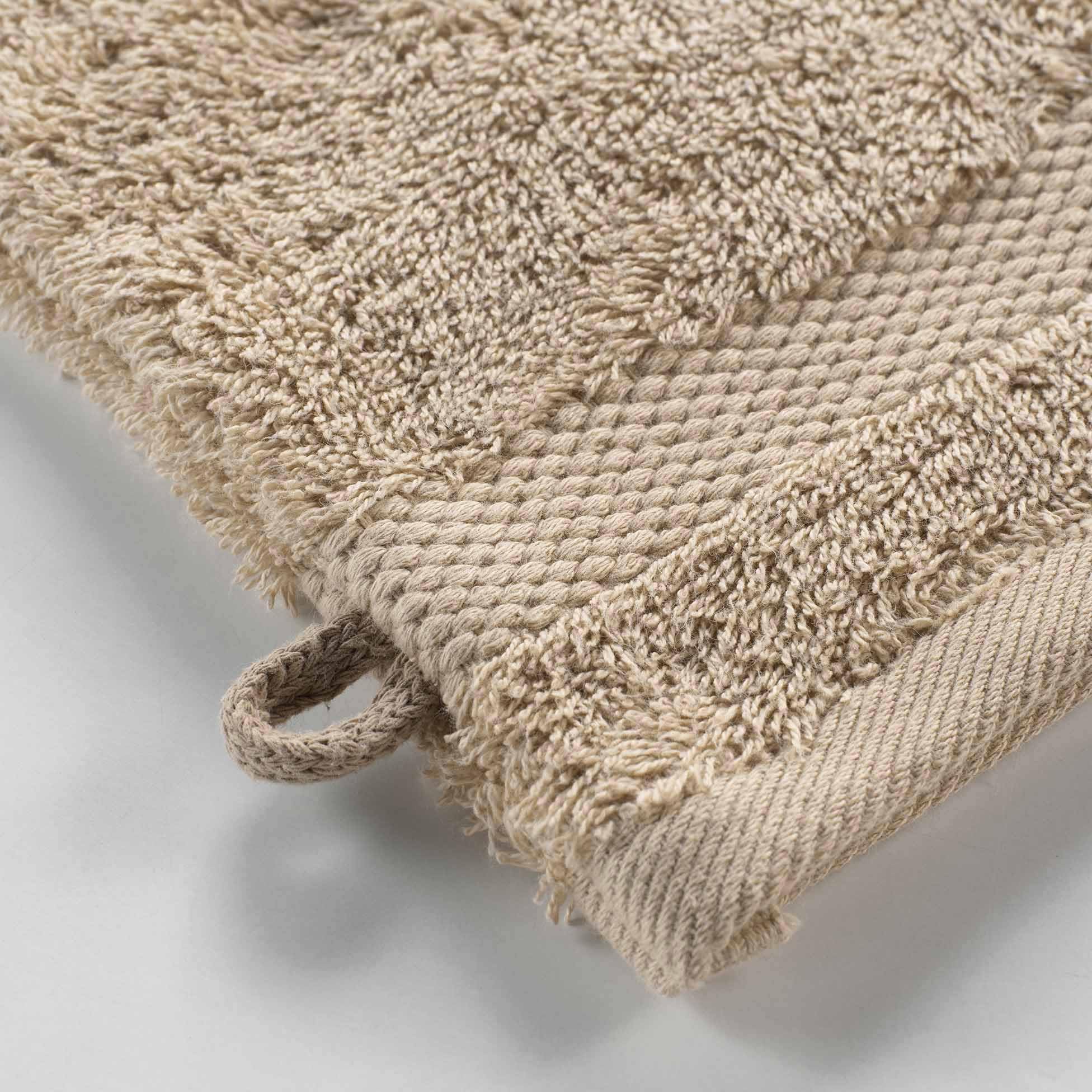Douceur D‘Intérieur Waschlappen – 2 Stück, 15x21 Cm, 100% Baumwolle, Nuss-Farbe | Oeko-Tex Zertifiziert, 600 G/m²