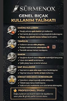 Sürmene Silver Serisi 4 lü Mutfak Bıçak Seti Gri Sap Et Ekmek Sebze Meyve Kesme Bıçağı (Srm-013)