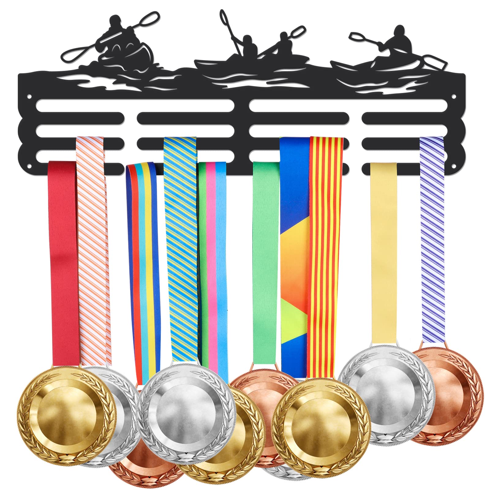 SUPERDANT Soporte para medallas de Kayak para Deportes acuáticos Soporte para medallas de Kayak Ganchos para 40+ medallas de Kayak Soporte para Cintas de Deportes