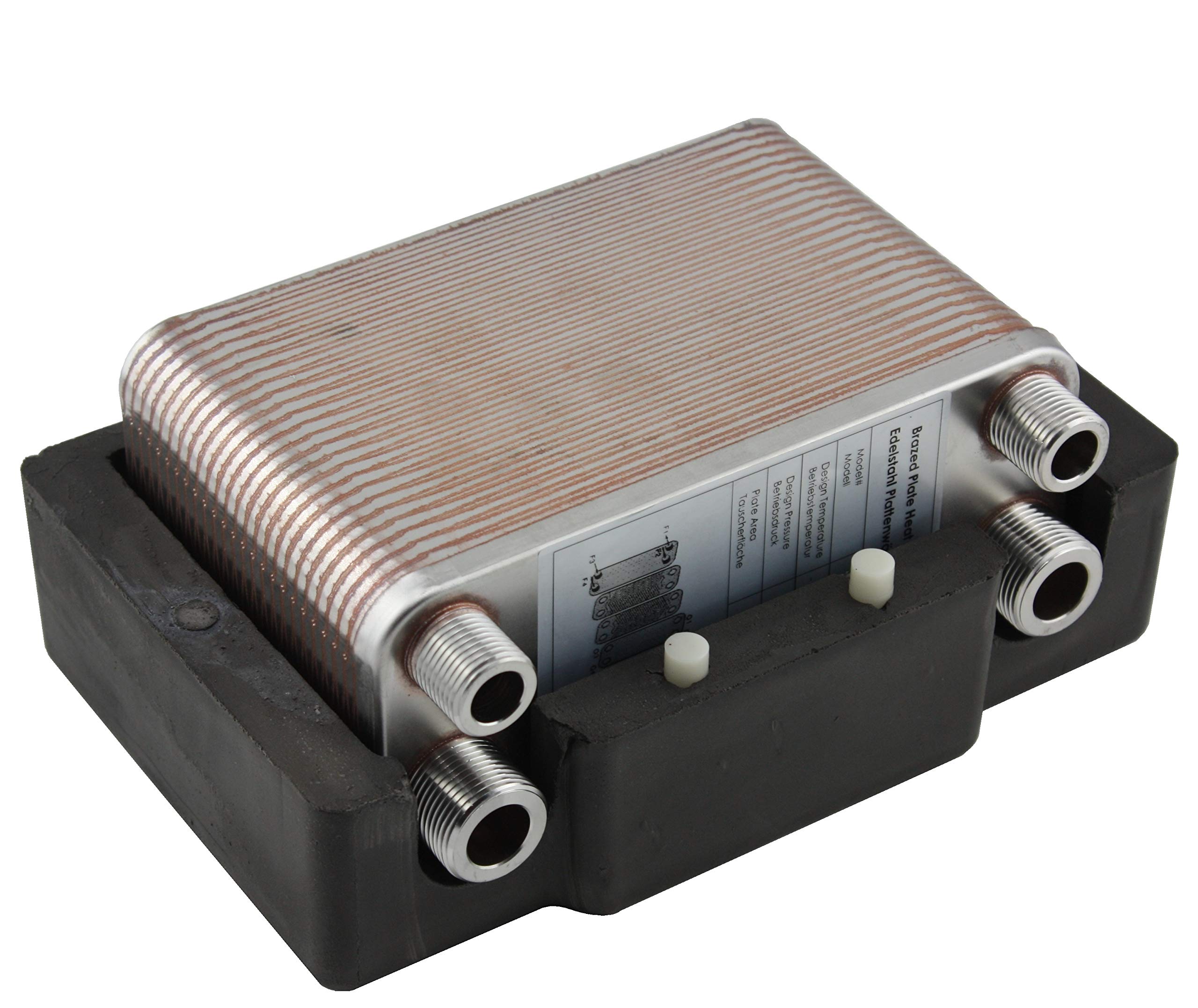 EATB12 18 2L échangeur De Chaleur En Cuivre 304 En Acier Inoxydable Plaque Brasee Refroidisseur De Mout De Biere Pour Refroidissement Par Eau 95187456