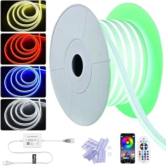 Yescom BiLume RGBW 50ft Outdoor LED Neon Rope Light 110-120V AC