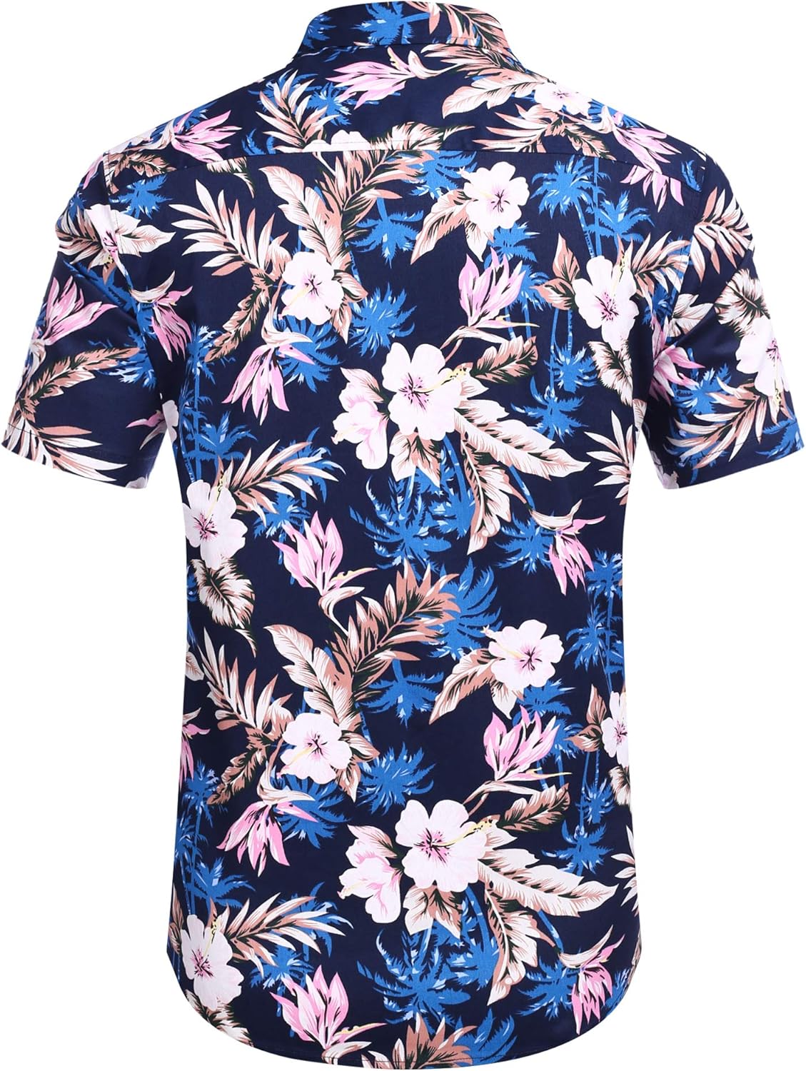 COOFANDY Hawaii Hemd Männer Sommer Button Down Hemden Herren Kurzarm Casual Strandhemd Blumenmuster Freizeithemden Mit Taschen - Image 4