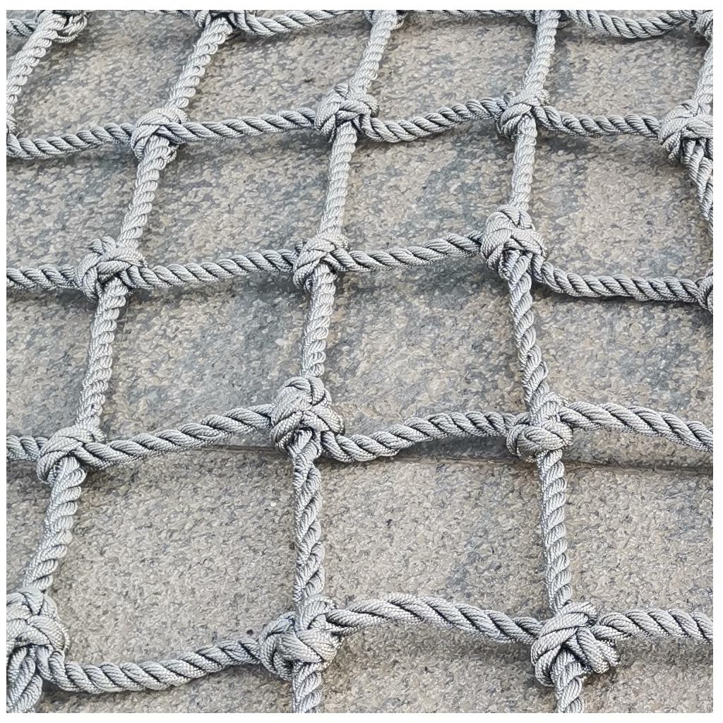 Rete da arrampicata in nylon per bambini e adulti, 10 mm di spessore, 2 x 5 m, resistente, anti-usura, per interni ed esterni, per giocare in sicurezza