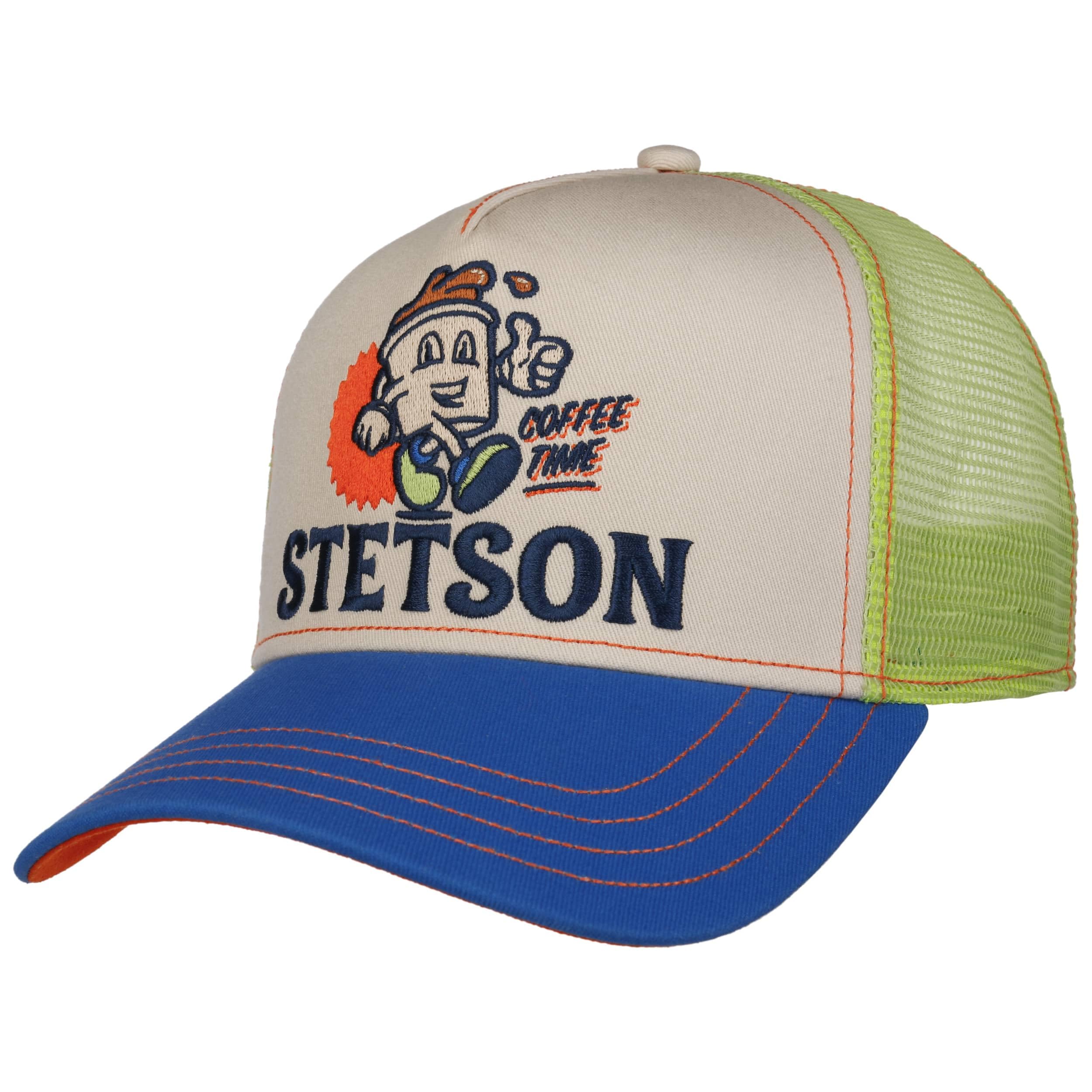 Stetson Coffee Time Trucker Cap Snapback Unisex Summer Winter