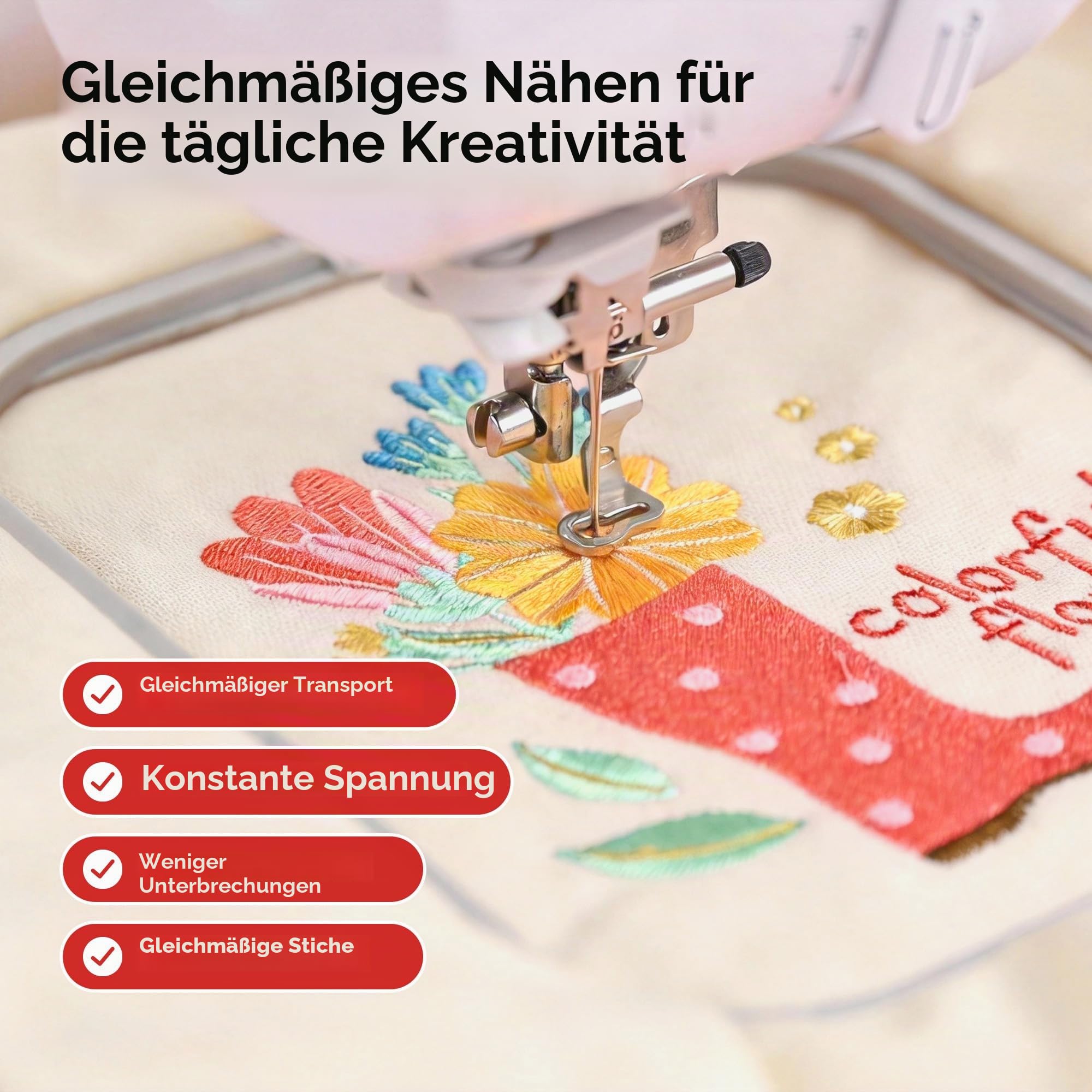 Poolin Stickmaschinengarn-Set, 80 Farben | 40 WT Stickgarn, 800 m/Spule, kompatibel mit Brother, Janome und den meisten Stickmaschinen, fusselarm, farbecht