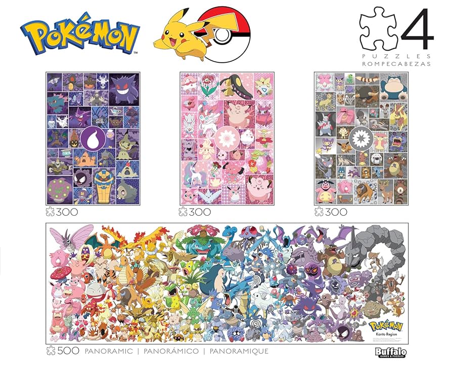 ポケットモンスター ゲームセット 4本 Amazon.com: Buffalo Games - Pokémon - 4 X 1 Multipack