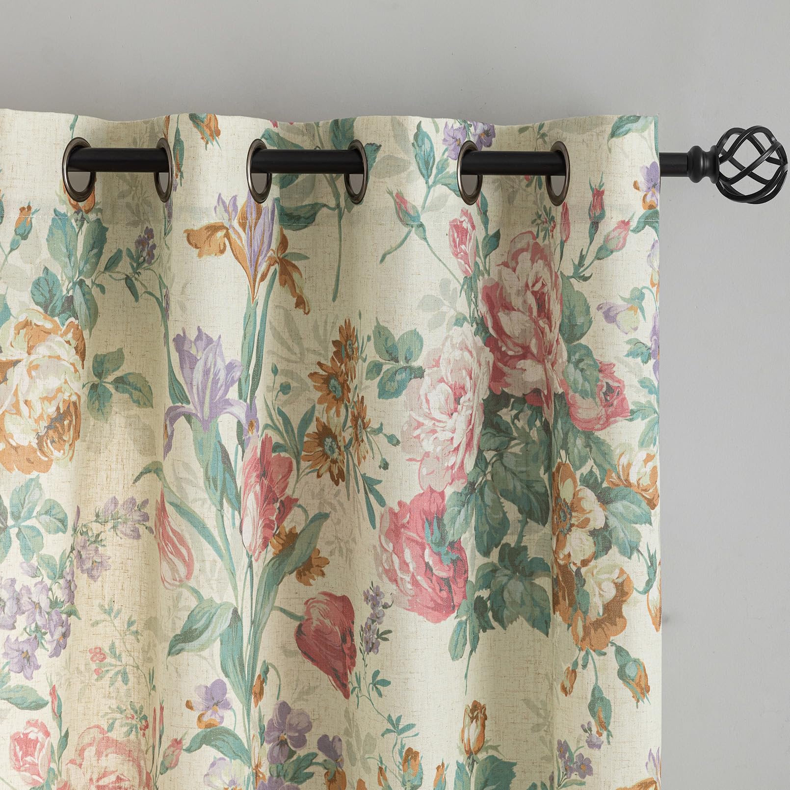 Amazon.com: French Country Curtains 63 Inch Length 2 Panels Linen