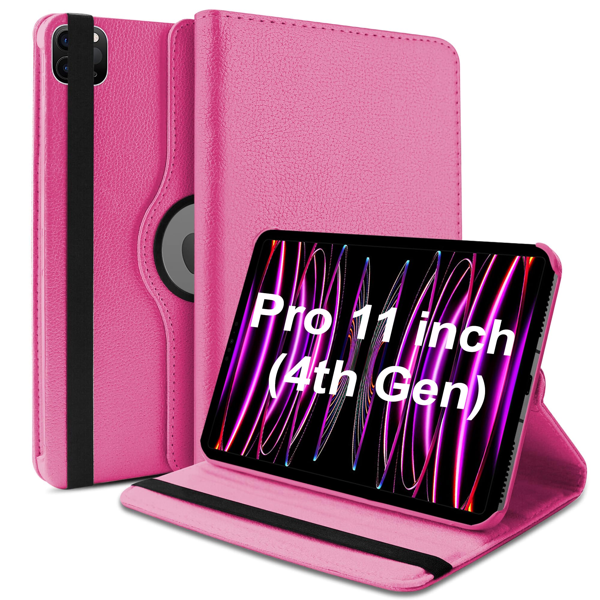 TGK Rotating Cover for iPad Pro 11 inch 4th Gen 2022, Hot Pink 360 Degree Leather Stand Case (B0BLV7BTQB) Amazon Price History, Amazon Price Tracker