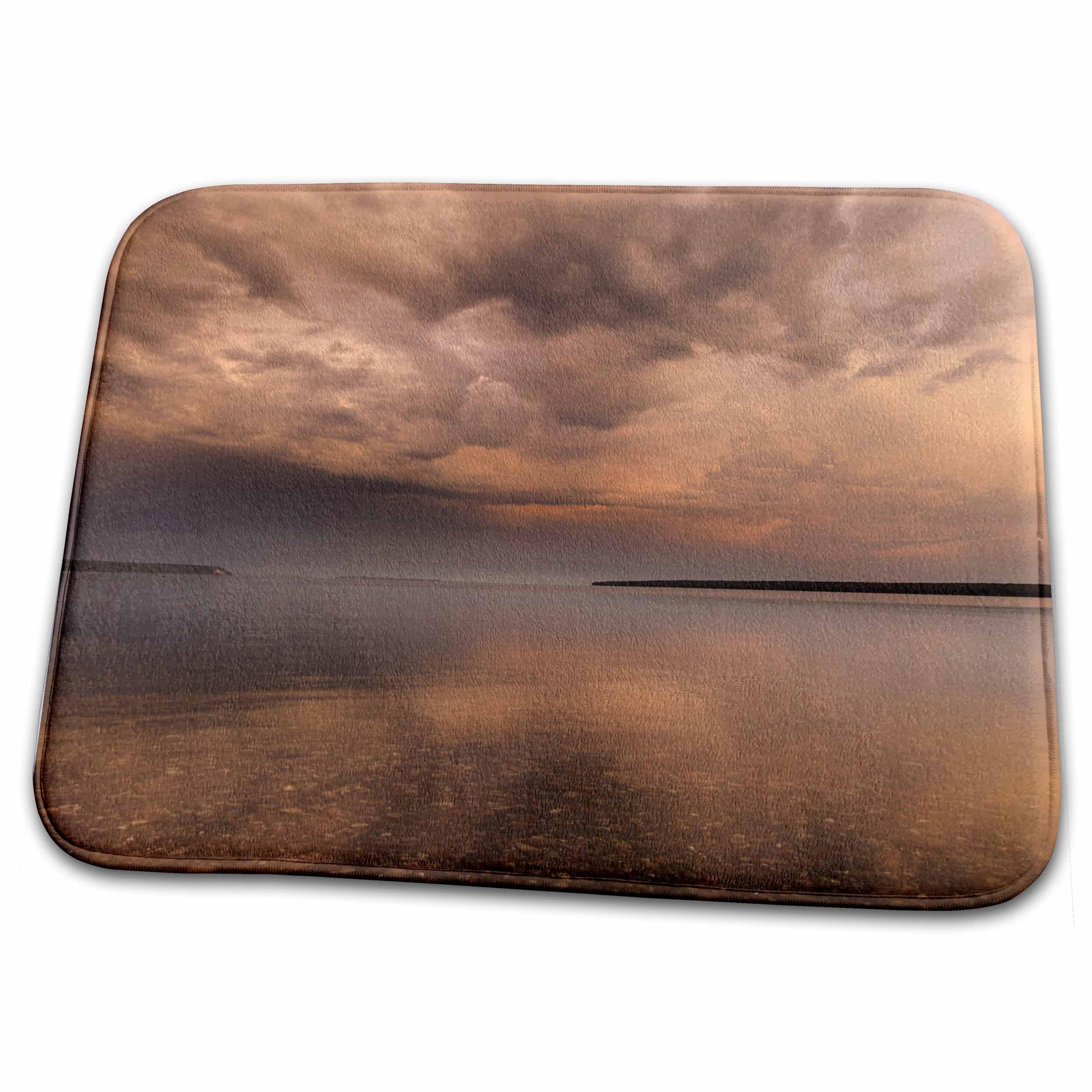 Bathroom Bath Rug Mat - Sunset, Lake Superior, Apostle Islands, Wisconsin USA - US50 CHA0033 - Chuck Haney Lakes
