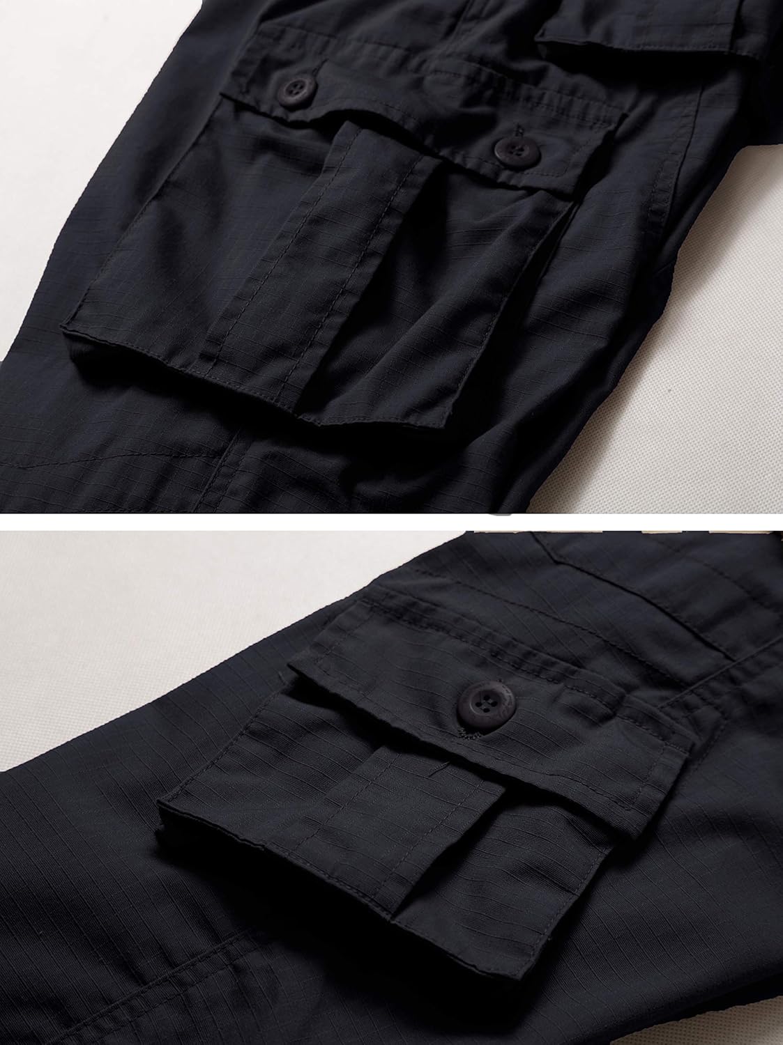 TRGPSG Men's Hiking Pants, Outdoor Ripstop Wild Cargo Pants, Multi-Pocket Army Camo Pants, Lightweight Casual Pants - Image 7