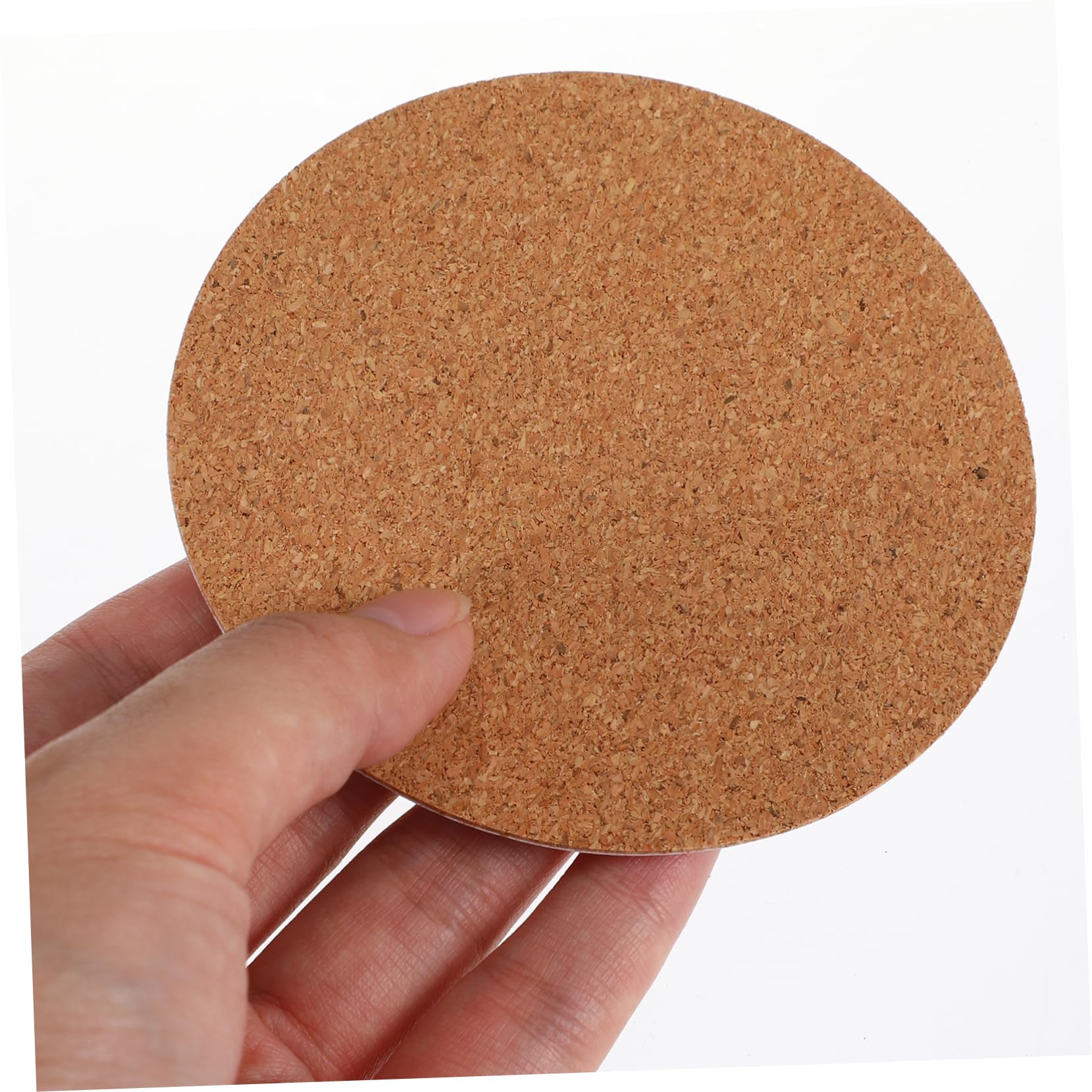 NUOBESTY 5 Ensembles Dessous De Verre en Liège Liés Boire des sous-Verres Tapis De Tasse pour Caboteur De Café À La Maison Décor Rond Plaque Liés Liège Light Brown 60 Pièces X 5